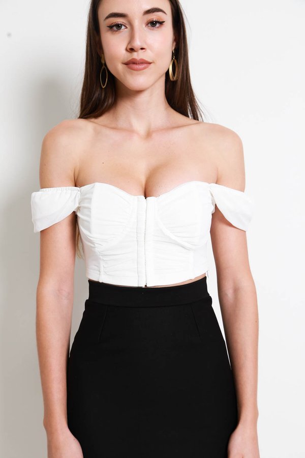 Cynthia Corset Top (White) 