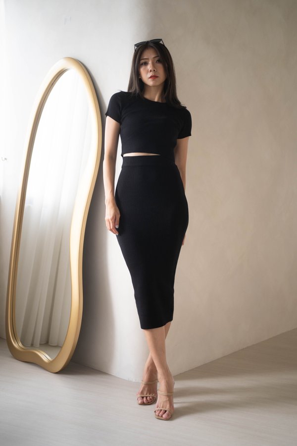 Basinda Knit 2Pcs (Black)