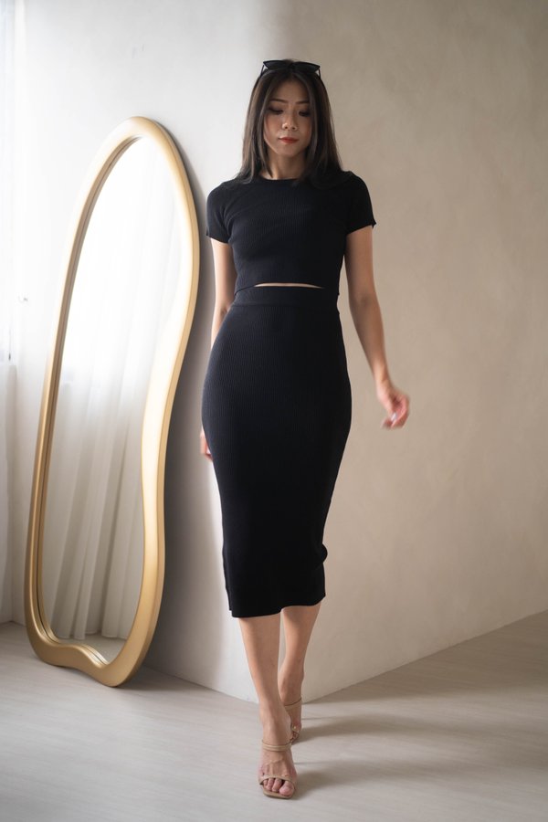 Basinda Knit 2Pcs (Black)