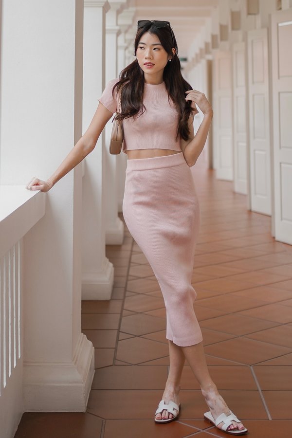 Basinda Knit 2Pcs (Baby Pink)