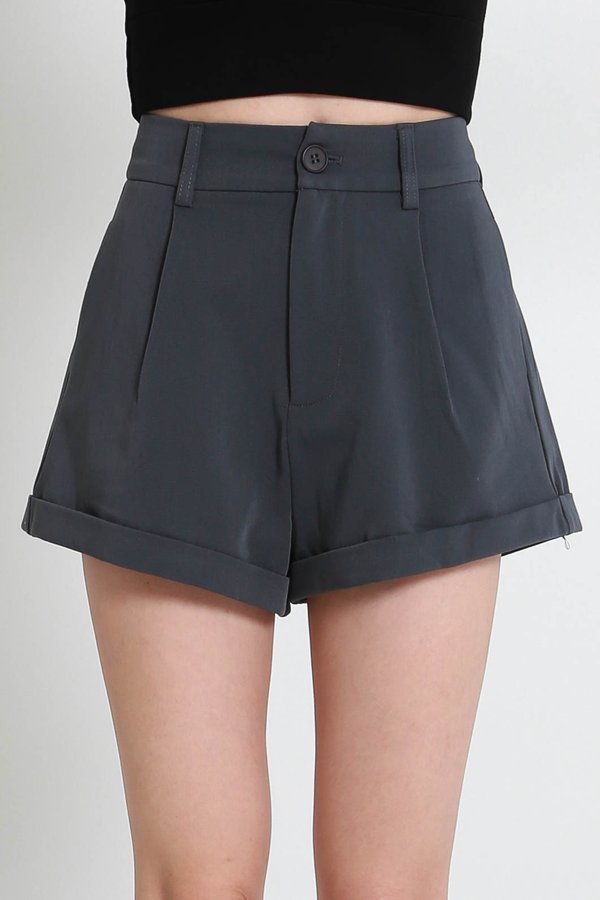 Conse Cuff Shorts (Gunmetal)
