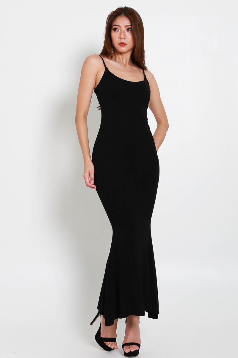 Bailey Mermaid Dress (Black) | Carrislabelle