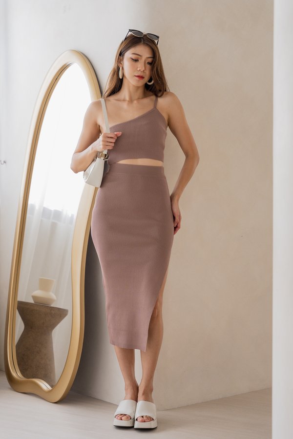 Toga Knit 2Pcs Set (Taupe)