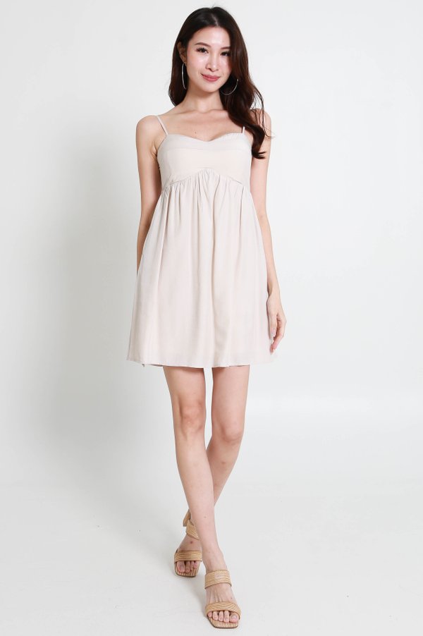 Kerstin Tie String Dress (Ivory)