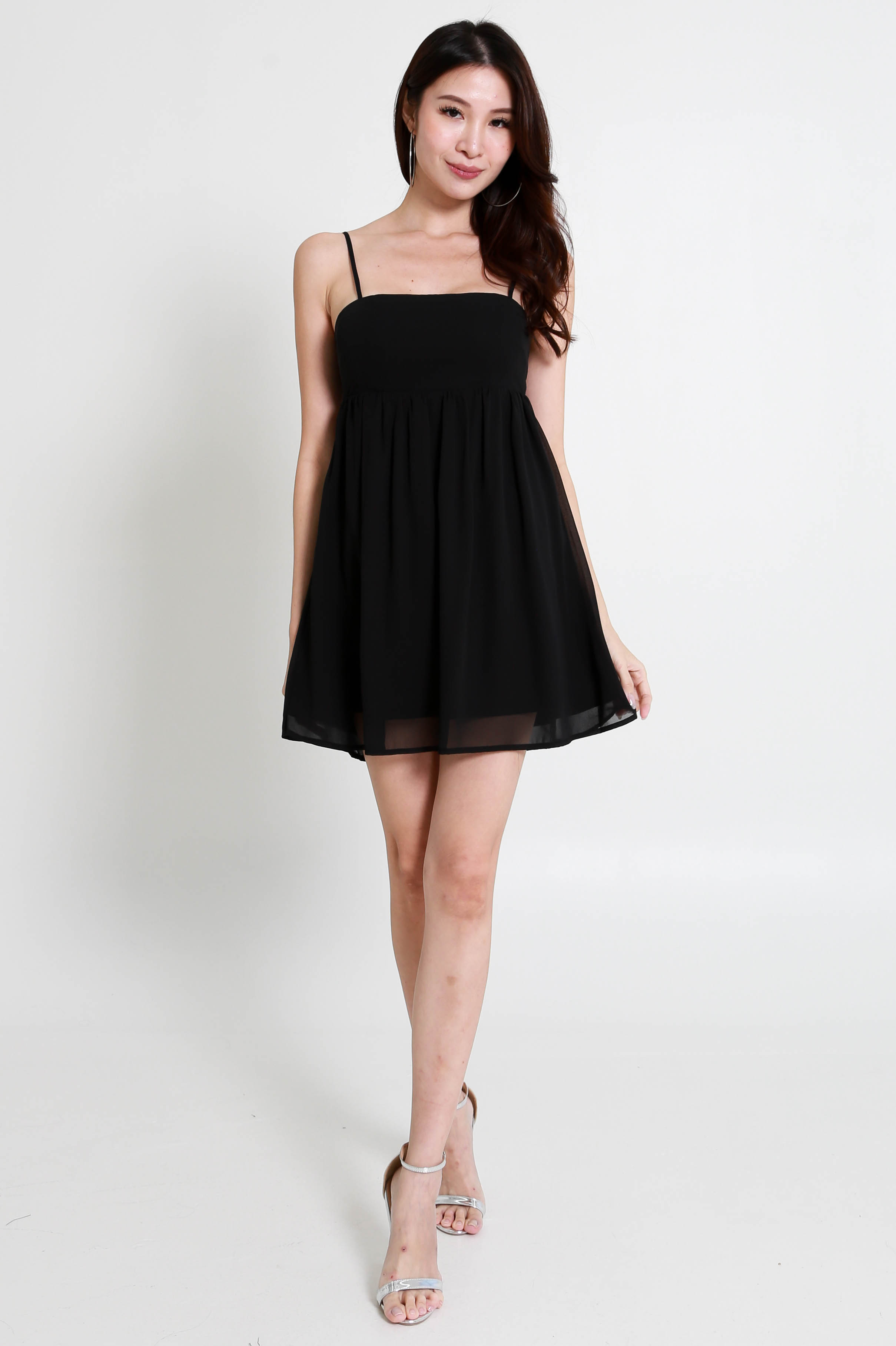 ribbon tie back dress