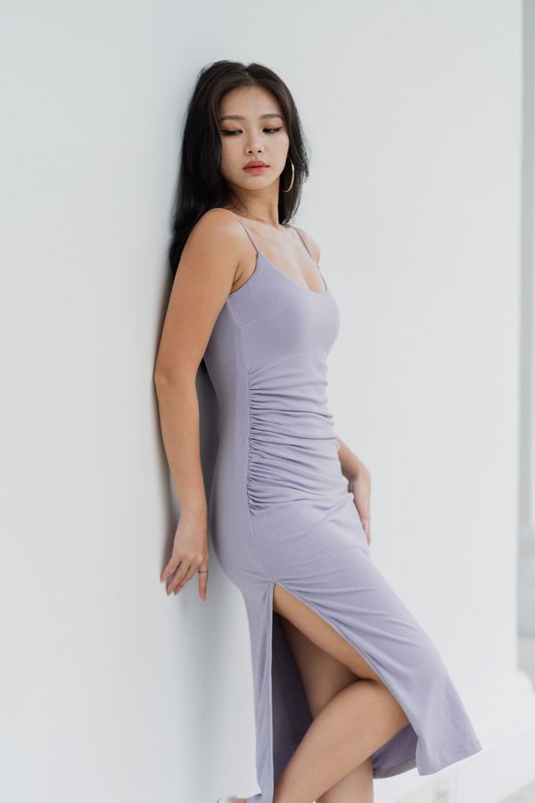 Keree Ruch Dress (Lilac)