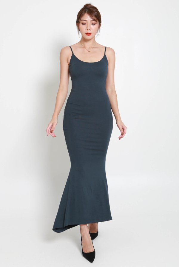 Bailey Mermaid Dress (Emerald Green)