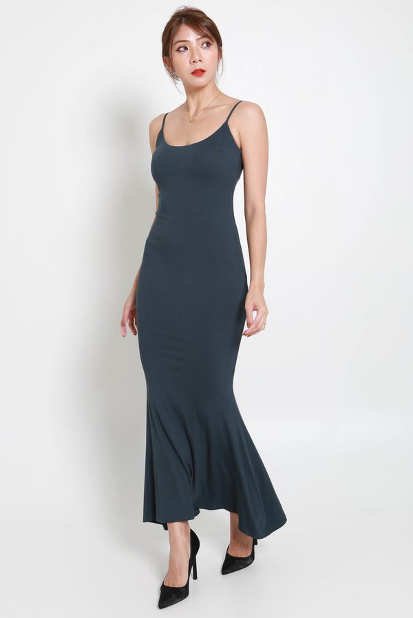 Bailey Mermaid Dress (Emerald Green)