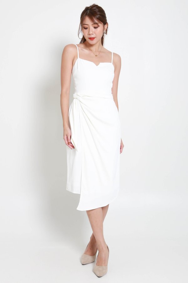Rafina Wrap Dress (White) Rafina Wrap Dress (White)