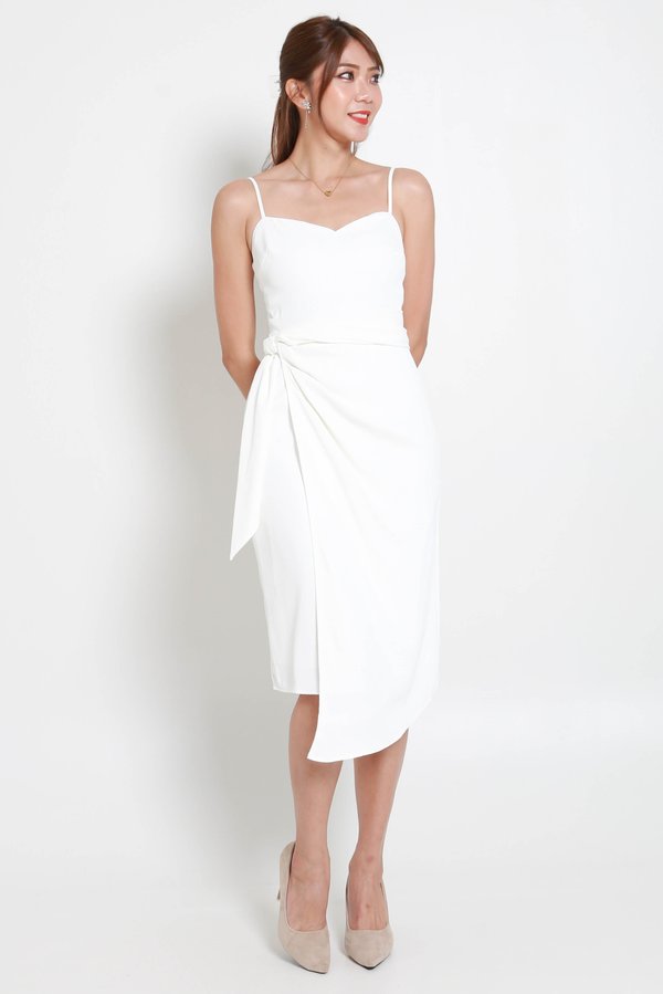 Rafina Wrap Dress (White) Rafina Wrap Dress (White)