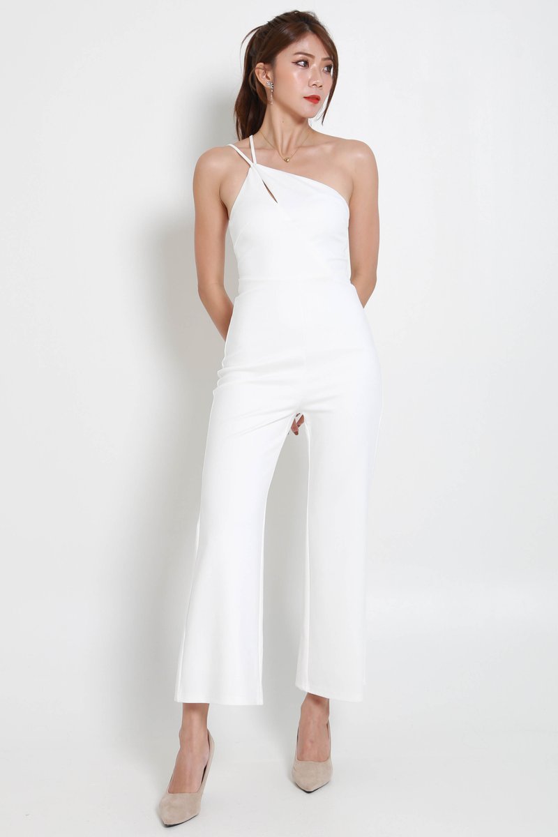 *Luxe* Baron Toga Jumpsuit (White) | Carrislabelle