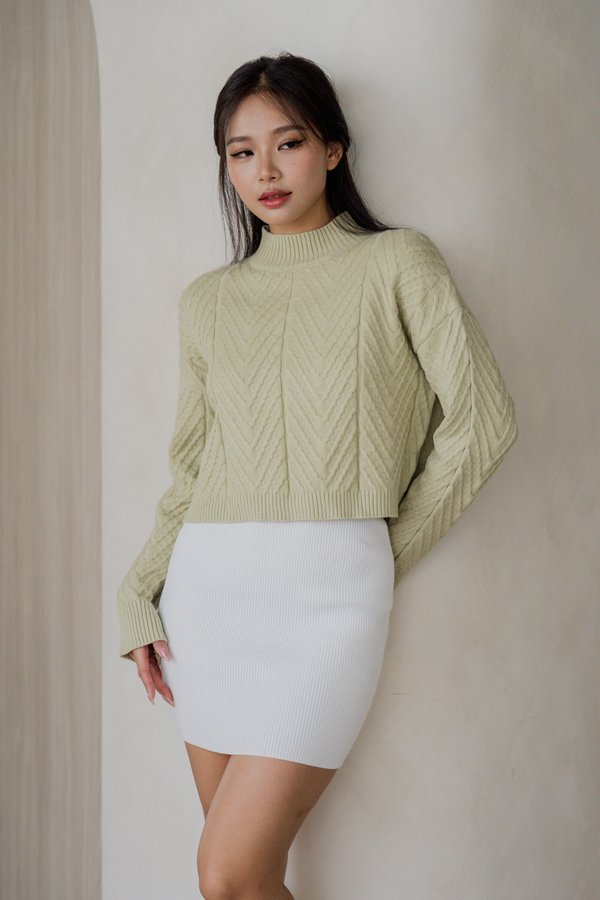 Eliana Knit Sweater (Sage)