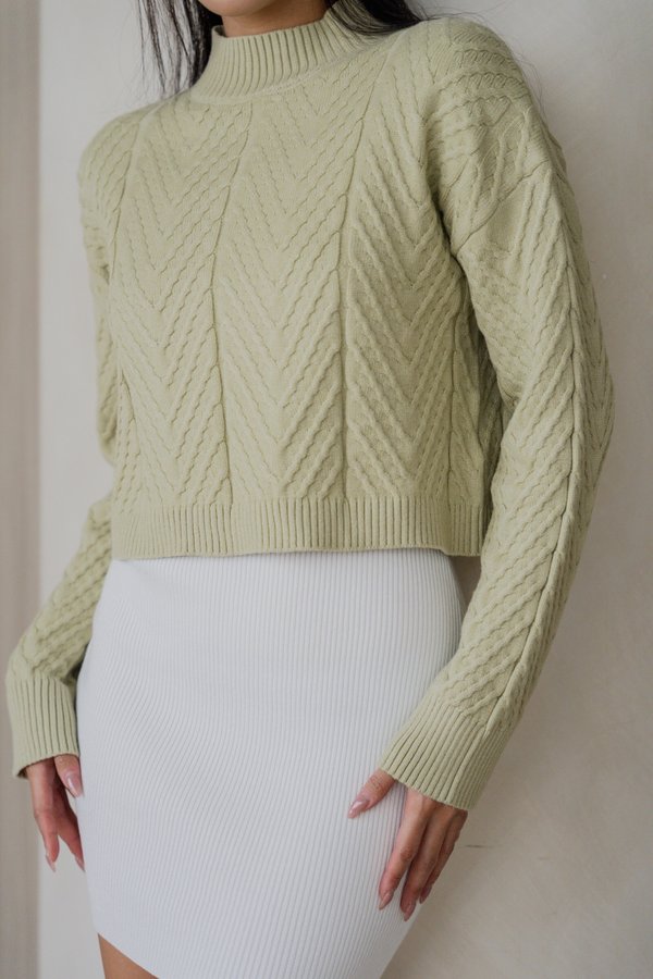 Eliana Knit Sweater (Sage)