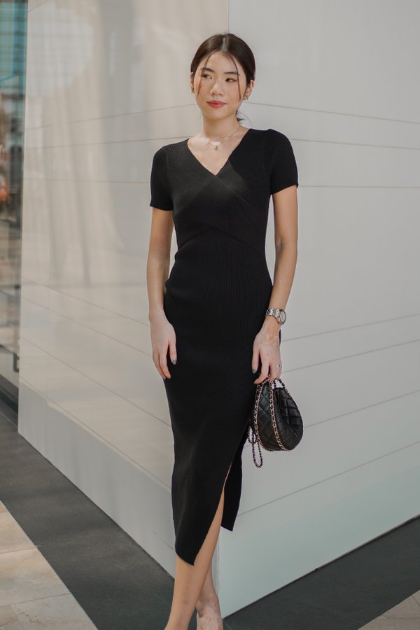 Fiona Wrap Midaxi (Black)