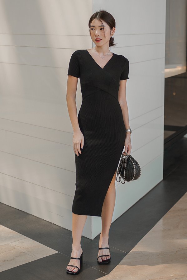 Fiona Wrap Midaxi (Black)