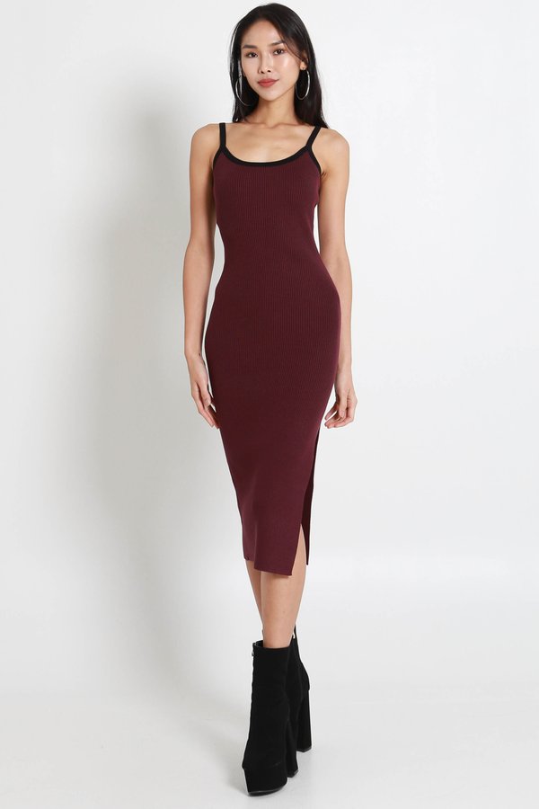 Corabel Knit Midaxi (Burgundy Wine)