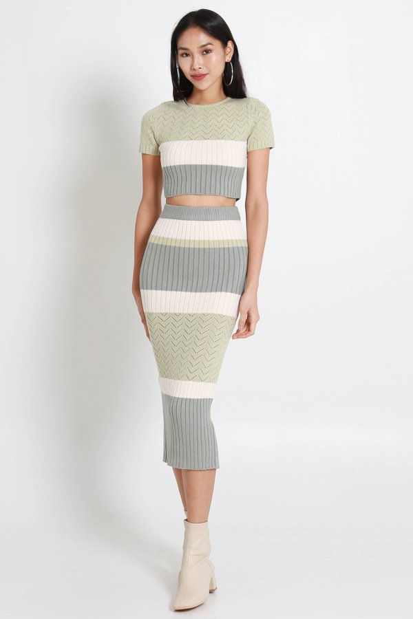 Everena Knit 2Pcs (Spring Green)