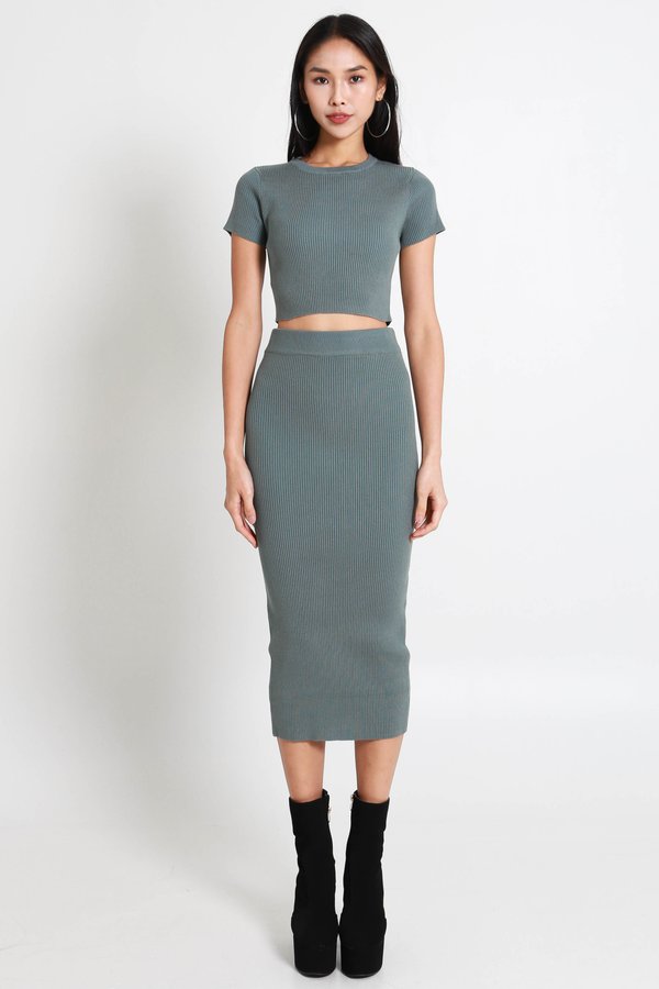 Basinda Knit 2Pcs (Fern Green)