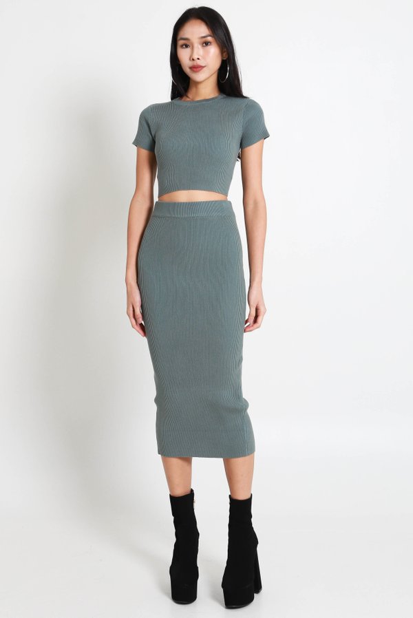 Basinda Knit 2Pcs (Fern Green)