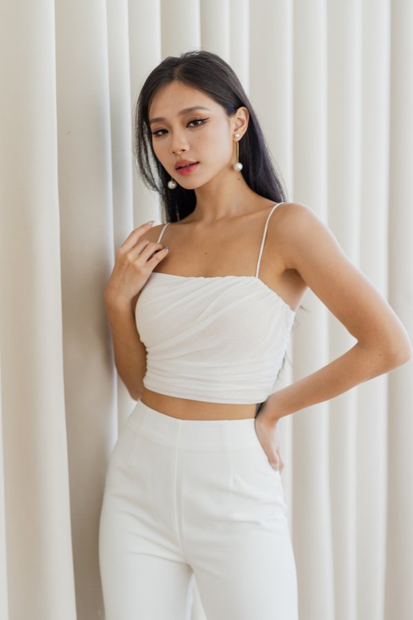 Hetty Mesh Top (White)