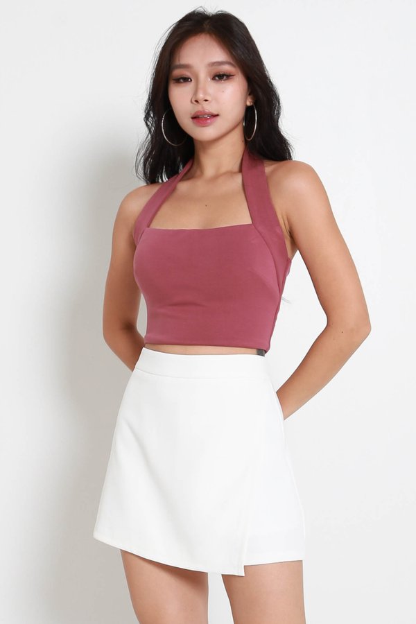 *Cloud* Gabriella Halter Top (Berry Pink)