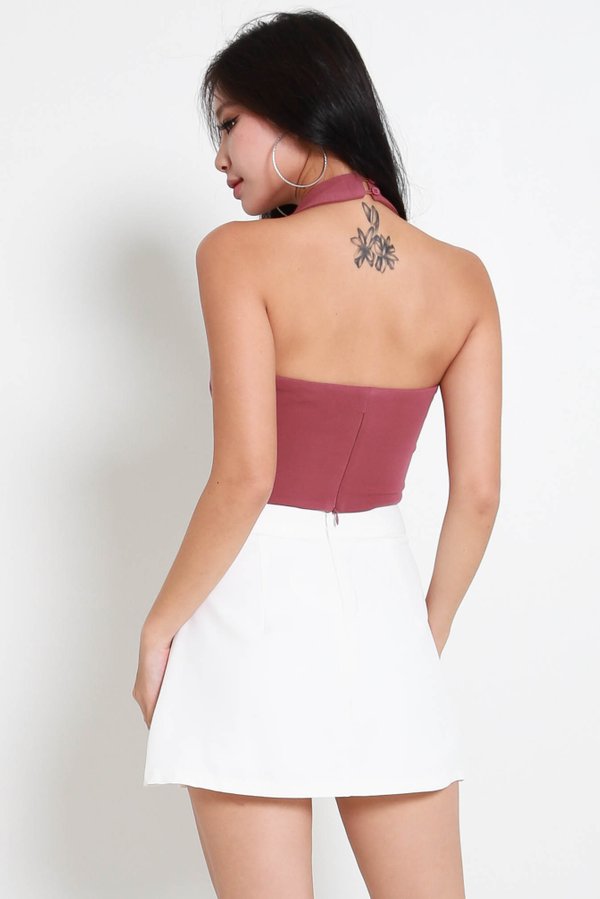 *Cloud* Gabriella Halter Top (Berry Pink)