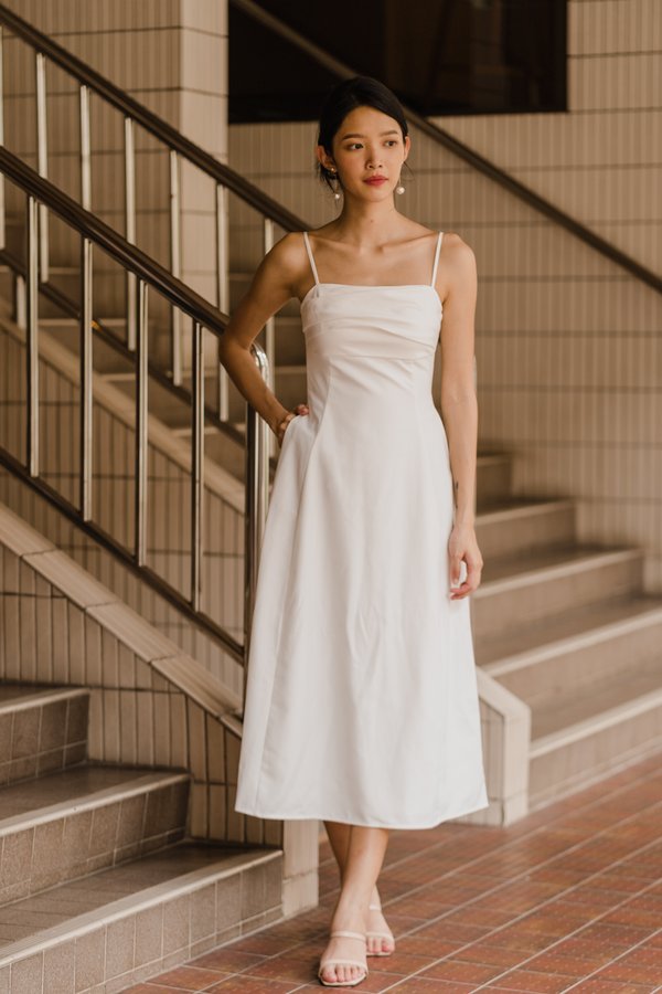 Emeri Midaxi Dress (White)