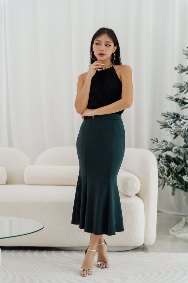 *Cloud* Genessa Mermaid Midi Skirt (Emerald) *Cloud* Genessa Mermaid Midi Skirt (Emerald)
