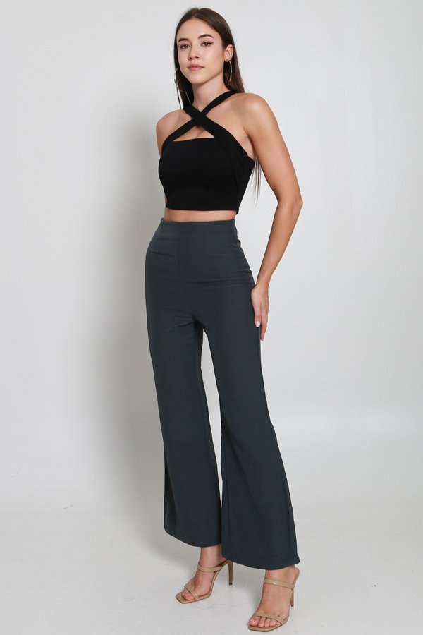 *Cloud* Blakely Cross Front Top (Black)