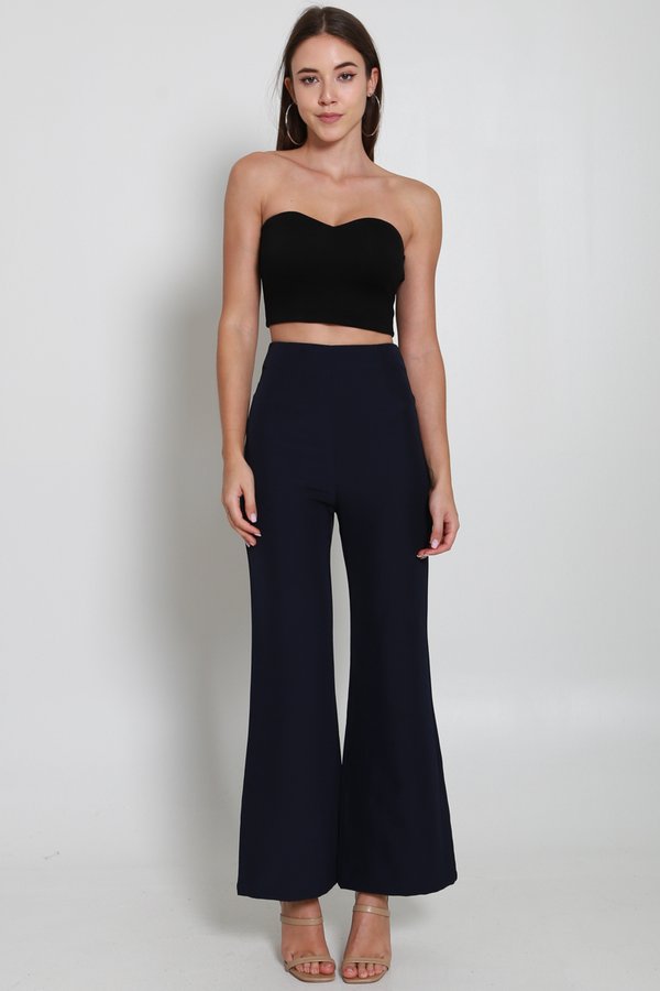 *Cloud* Mirabel Sweetheart Tube Top (Black)