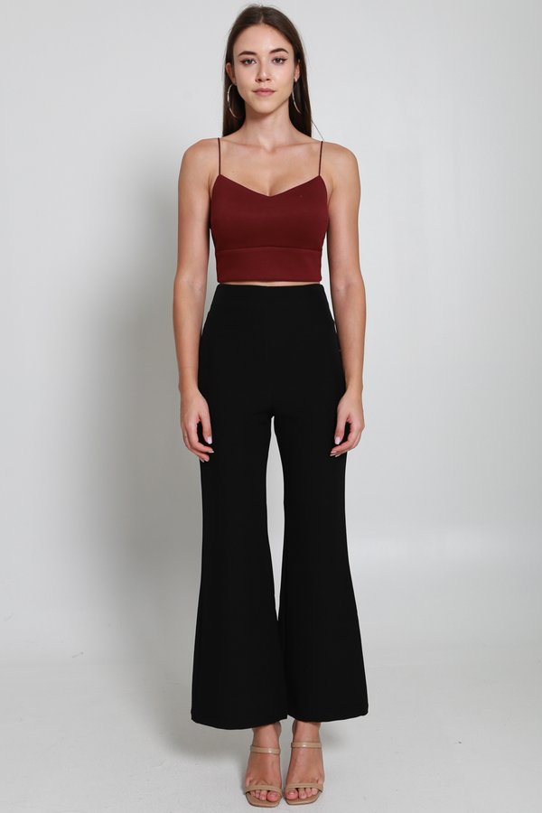 *Cloud* Denise V Neck Top (Maroon)