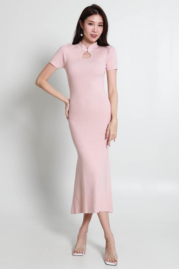 Yuan Mermaid Qipao (Baby Pink) Yuan Mermaid Qipao (Baby Pink)