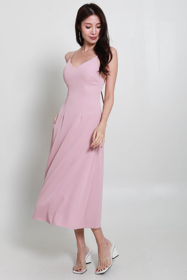 Naraphine Tie Back Dress (Mauve)