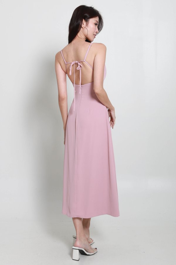 Naraphine Tie Back Dress (Mauve)