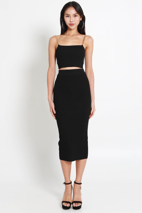 Riley Chain 2Pcs Set (Black)