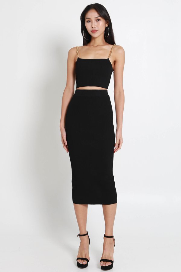 Riley Chain 2Pcs Set (Black)