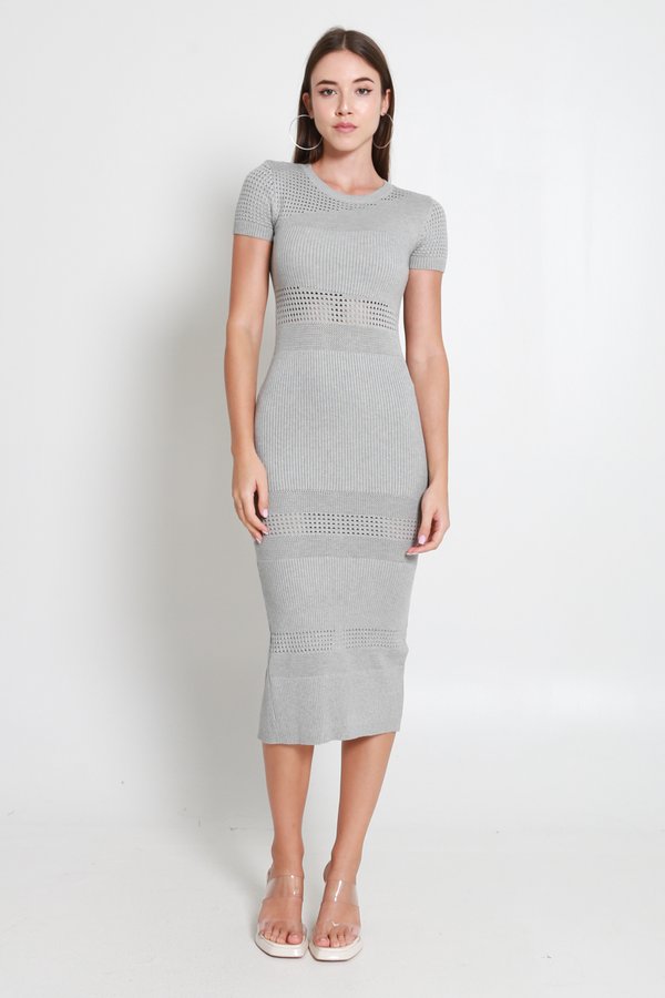 Dorea Knit Dress (Cement)