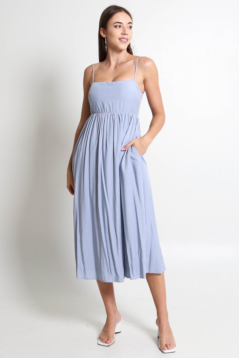 Devora Midi Dress (Periwinkle Blue) | Carrislabelle