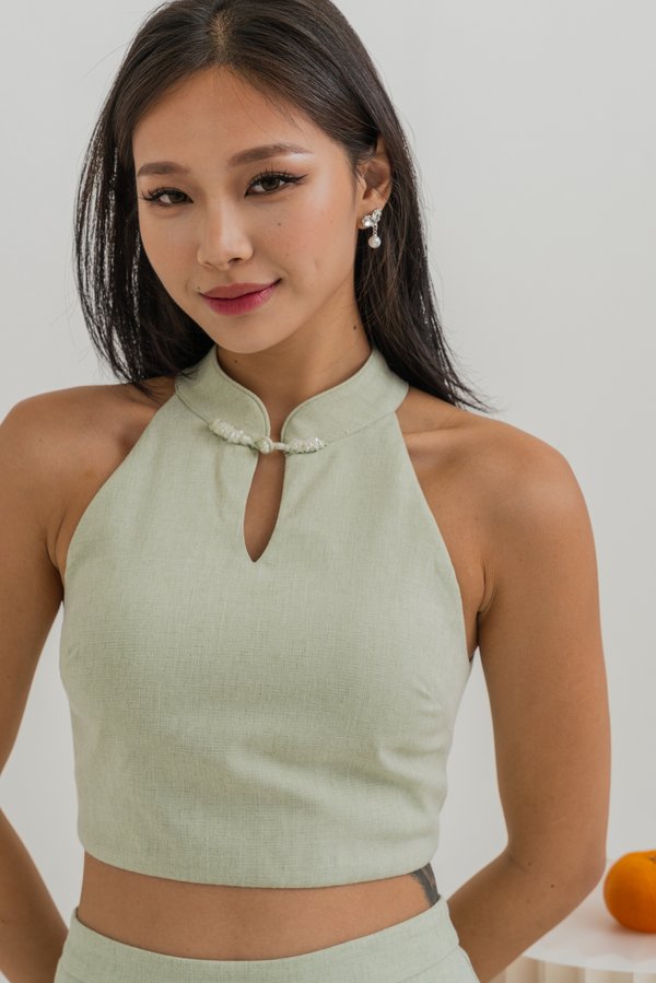 Jia Qipao Top (Mint Green) Jia Qipao Top (Mint Green)