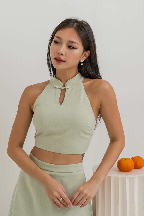 Jia Qipao Top (Mint Green) Jia Qipao Top (Mint Green)