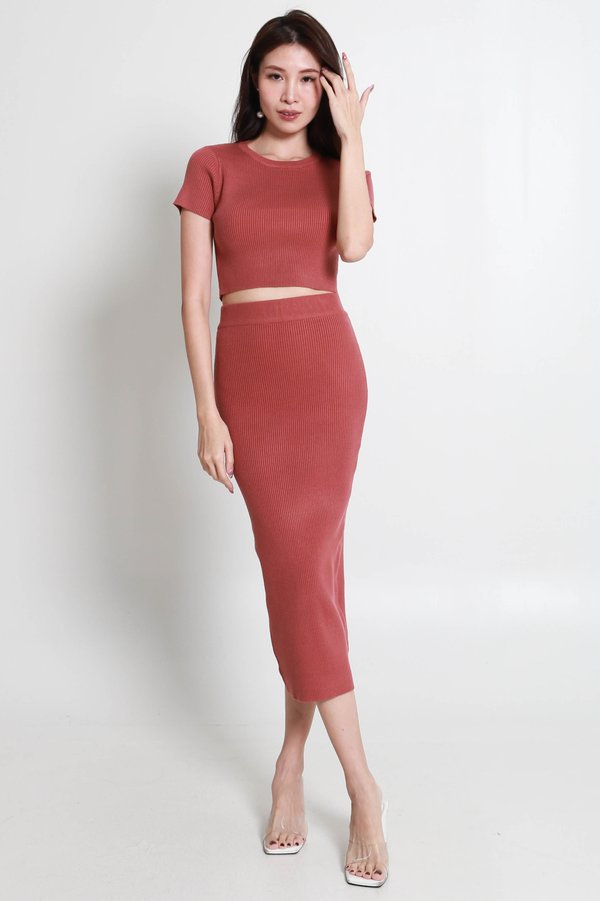 Basinda Knit 2Pcs (Rust)