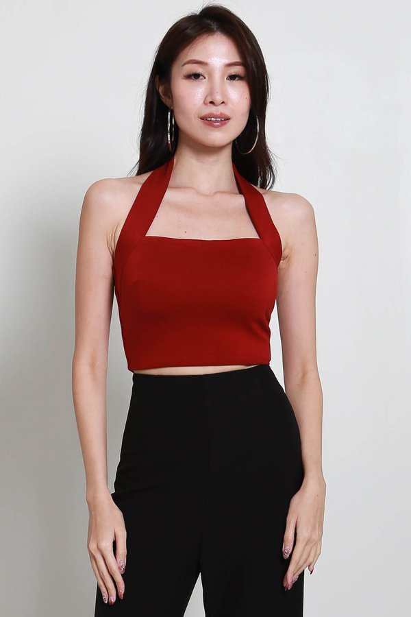 *Cloud* Gabriella Halter Top (Red)
