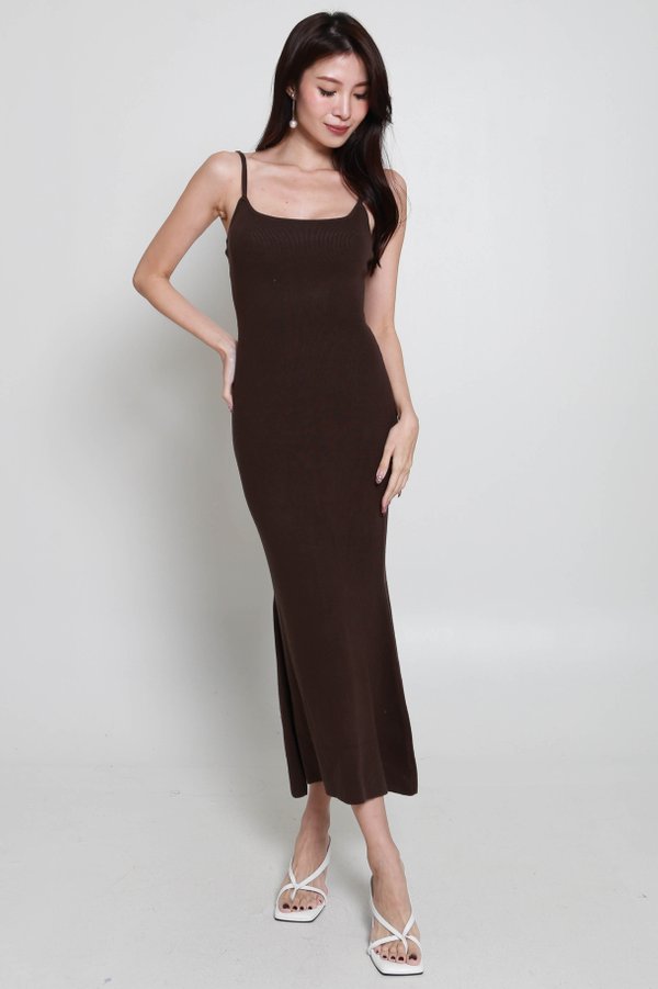 Lexi Mermaid Dress (Brown)