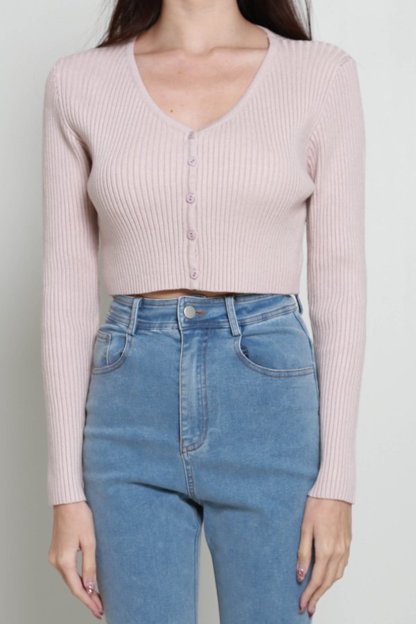 Bera Cardigan (Dusty Pink)