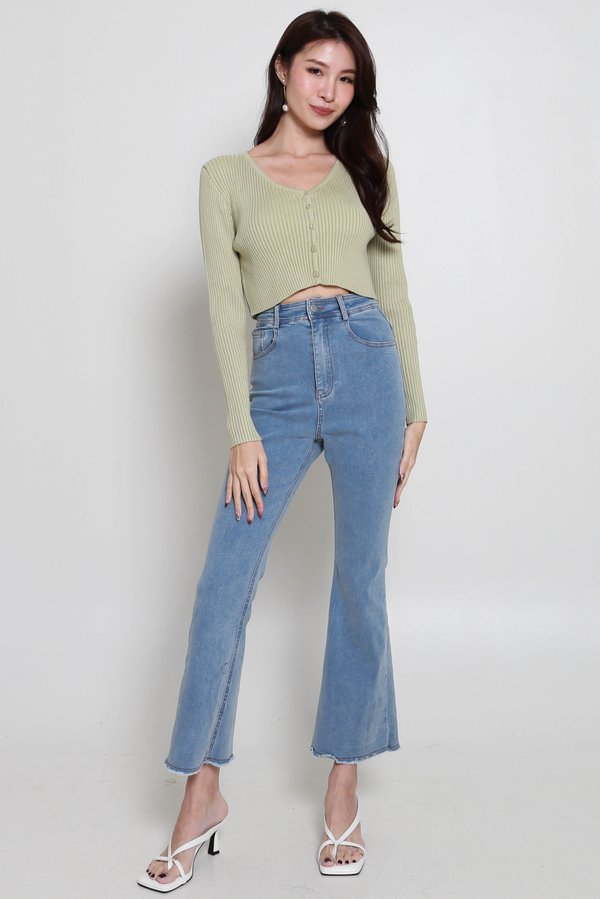 Bera Cardigan (Avocado Green)