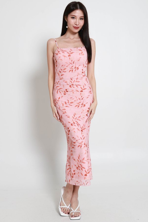 Misty Leaves Mermaid Dress (Coral) Misty Leaves Mermaid Dress (Coral)