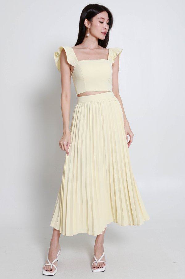 Coral Pleated Skirt (Daffodil)