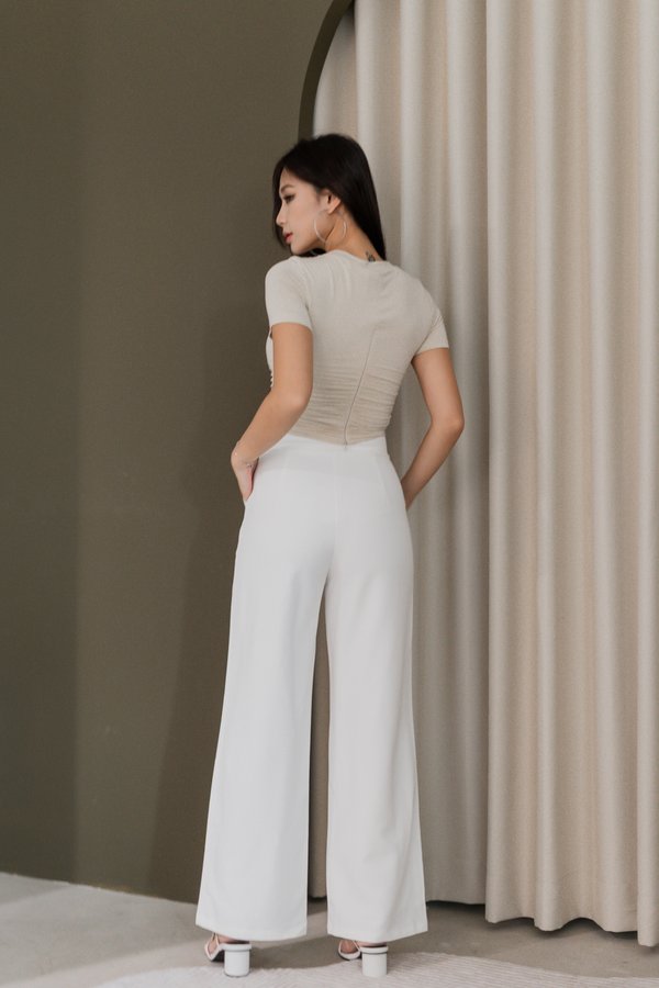 Gordia Ruched Tee (Cream)