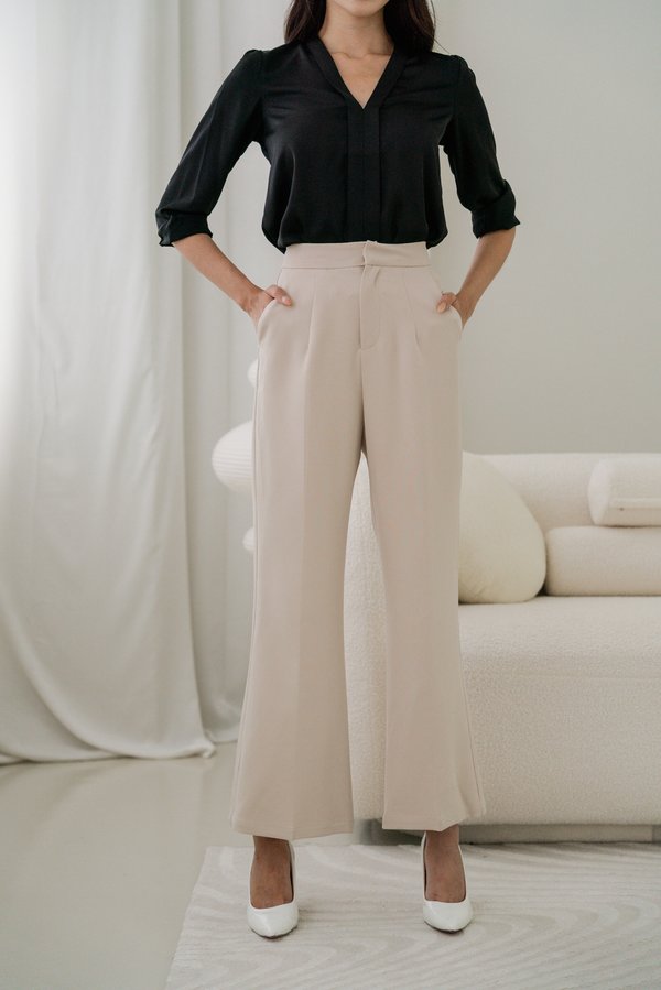 Karine Panel Pants (Ivory Beige) Karine Panel Pants (Ivory Beige)