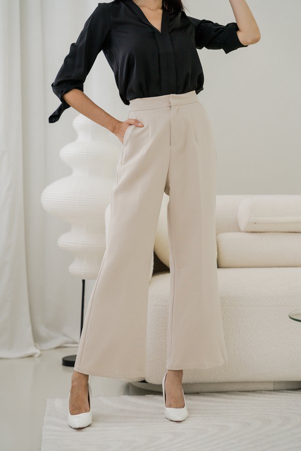 Karine Panel Pants (Ivory Beige) Karine Panel Pants (Ivory Beige)
